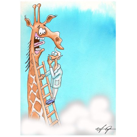 Klappkarte Motiv Giraffe