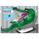Recallkarte Motiv Krokodil