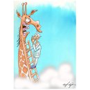 Recallkarte Motiv Giraffe